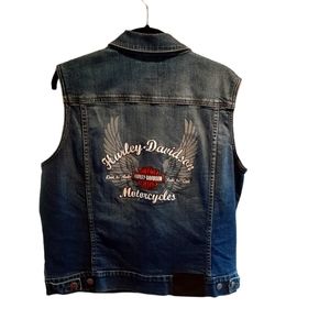 Harley-Davidson Women's Denim Vest Size XL